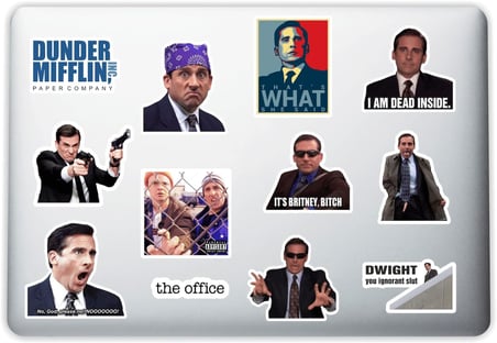 The Office Tasarımlı Dekoratif Laptop Notebook Tablet Telefon Sticker Set 010
