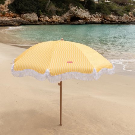 Güneş şemsiyesi büyük, plaj, havuz, bahçe, balkon, yükseklik ve yönü ayarlanabilir, UPF 50+ koruma, polyester, taşıma çantası, 210 x 180 cm