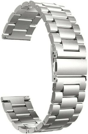 Garmin Fenix 7 ile uyumlu Kordon Kayış Metal Sıralı Çelik 22/krd04