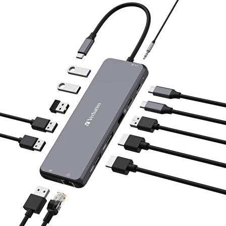 VERBATIM 32153 USB-C PRO 13 PORT HUB CMH-13