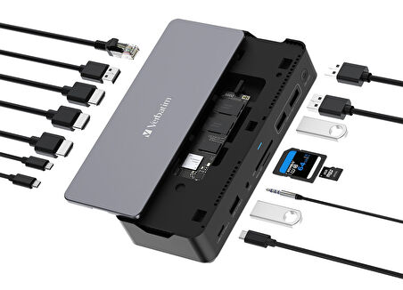 32173-891 USB-C PRO DOCKING STATION 15 PORT WITH SSD SLOT CDS-15S