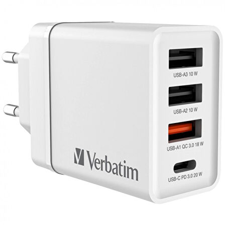 Verbatim 49701 CHR-30 30W 4 Bağlantı Noktalı USB Duvar Şarj Cihazı 