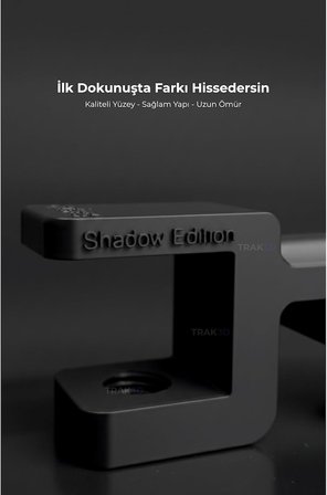Premium Siyah Masa Kenarı Kulaklık Standı – Shadow Edition V6 (Yeni Versiyon) | Kaydırmaz Keçeli, Ergonomik ve Güçlendirilmiş