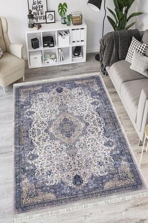 Otantik Eko Punto Kaymaz Tabanlı Yıkanabilir Antibakteriyel Dijital Baskı Halı Yolluk, OTN-4109A-EKOPNT-120X250