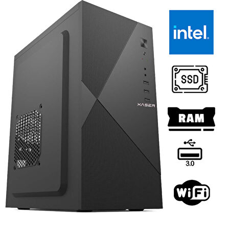 Xaser Xsr1086 i5 3470 8GB Ram 256GB SSD Masaüstü Ofis Bilgisayarı