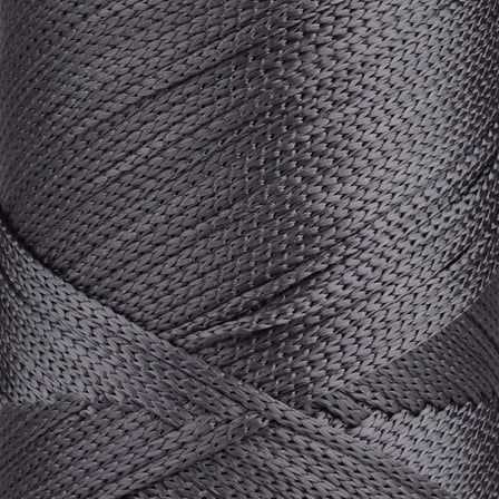 2 Mm - 200 gr Polyester Makrome Ipi Koyu Gri 230 M Polyester Makrome Ip Supla Ip Ve Çanta Ipliği