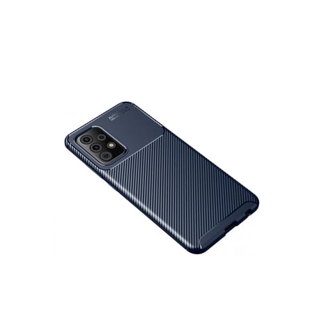 Samsung Galaxy A52 Kılıf Auto Focus Karbon Kapak - Lacivert