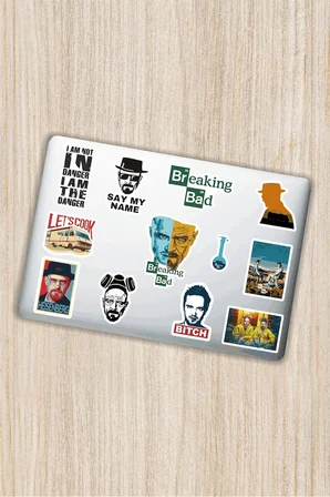 Breaking Bad Dekoratif Laptop Notebook Tablet Telefon Sticker Set 013