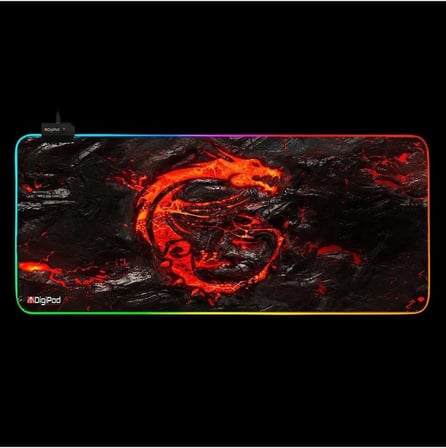 Digipod Rgb Oyuncu Mousepad Rgb 70 x 30 Gaming Oyuncu Mouse Pad Kaymaz Taban 4mm DRAGON