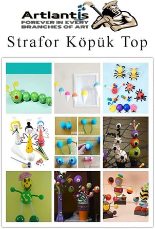 Strafor Köpük Top 4 cm 20 Adet Köpük Top Küre Toplar Yuvarlak Strafor Köpük Top Okul Deney Hobi Sanat