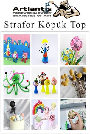 Strafor Köpük Top 4 cm 20 Adet Köpük Top Küre Toplar Yuvarlak Strafor Köpük Top Okul Deney Hobi Sanat