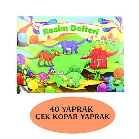 Çınar Uninote Resim Defteri Dikişli Küçük Boy A5 40 Yaprak 1 Adet 