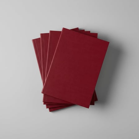 Noktalı Not Defteri – 64 Yaprak, 90 gr Ivory Kağıt, Amerikan Ciltli Not Defteri, Ofis ve Günlük Kullanım İçin İdeal (Bordo, A5 (14,8cm x 21cm))