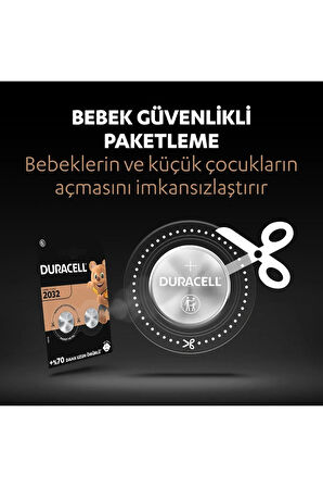 Özel Cr2032 Lityum Düğme Pil 3v, (CR2032) 5 Adet