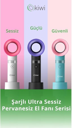 Kfan-7610 Şarjlı Pervanesiz Taşınabilir El Fanı