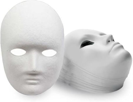 5 Adet, Karton Maske, Boyanabilir, Eğitici Maske Boyama, Etkinlik Ve Hobi Maskesi