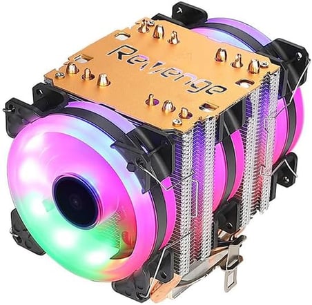 Cold Frost RGB Fanlı Intel AMD Uyumlu Bakır Borulu CPU Soğutucu İşlemci Fanı (Cold Frost 601)