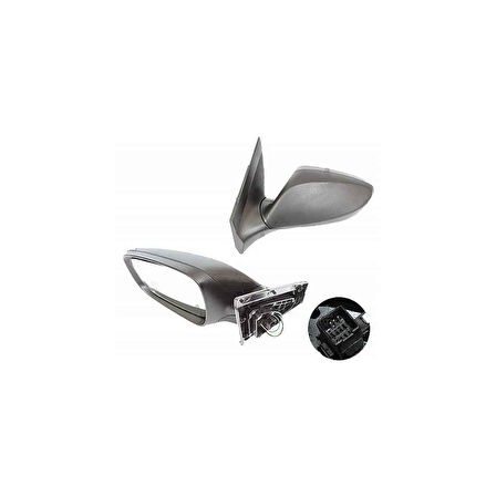 AYNA DIŞ DİKİZ ACCENT 11= BLUE ELEKTRİKLİ ISITMALI SİYAH SOL