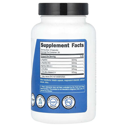 Nitric Oxide Booster 2250 mg 90 Kapsül
