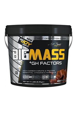 Bigjoy Bigmass Gainer +Gh Factors 5000 Gr Çikolata 50 Servis