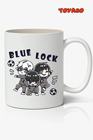 Blue Lock Anime Temalı Beyaz Kupa Bardak Sevgiliye Arkadaşa Hediye