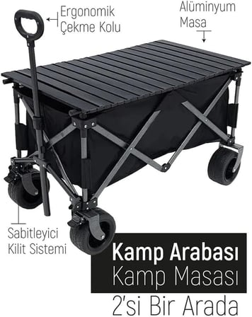 Katlanabilir Kamp Masalı Taşıma Arabası &amp; Vagon Araba