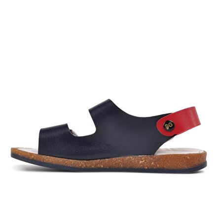 Şiringenç 006 Lacivert-Beyaz-Kırmızı Çocuk Sandalet