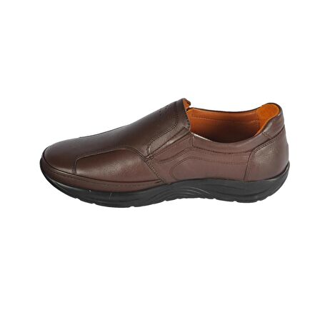 Ayakmod 505 Kahve Erkek Hakiki Deri Slip On Ayakkabı