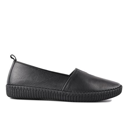 Voyager 7233-1 Siyah Kadın Hakiki Deri Günlük Ayakkabı