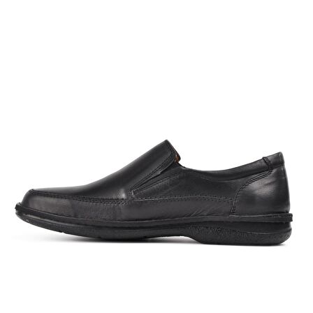 Dr.Flexer 816612 Siyah Erkek Hakiki Deri Slip On Ayakkabı