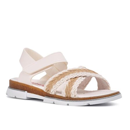 Şiringenç 210101 Beyaz Comfort Kız Çocuk Sandalet