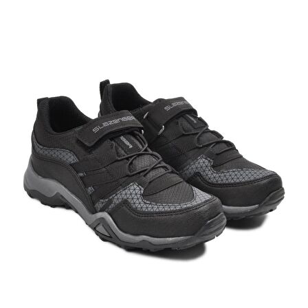 Slazenger Aldona Siyah Cırt Cırtlı Çocuk Outdoor Ayakkabı