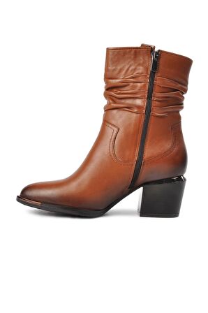 Venüs 1928157 Taba Fermuarlı Hakiki Deri Kadın Bot
