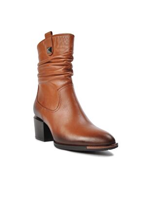Venüs 1928157 Taba Fermuarlı Hakiki Deri Kadın Bot