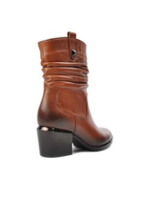 Venüs 1928157 Taba Fermuarlı Hakiki Deri Kadın Bot