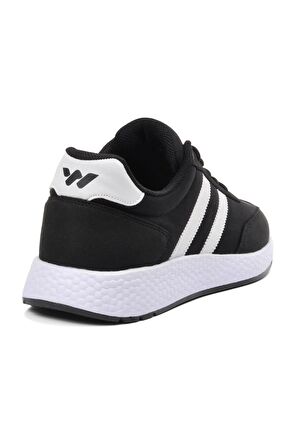 Walkway York Siyah-Beyaz Erkek Spor Ayakkabı