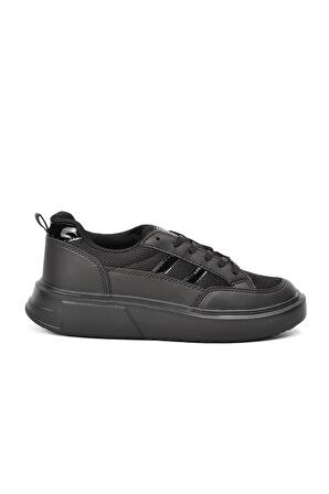 Walkway Deren Siyah Unisex Spor Ayakkabı