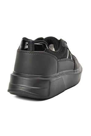 Walkway Deren Siyah Unisex Spor Ayakkabı