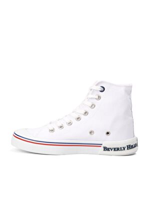 Po-10141 Beyaz Kadın Bilek Boy Sneaker