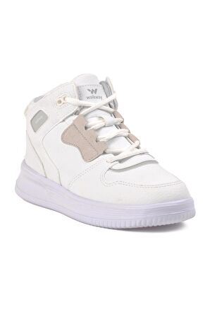 Walkway Hill Beyaz-Beyaz Unisex Bilek Boy Sneaker