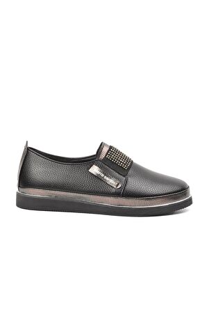 Pierre Cardin Pc-51678 Siyah Taşlı Kadın Günlük Ayakkabı