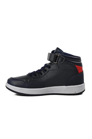 Po-10302-F Lacivert Çocuk Bilek Boy Sneaker