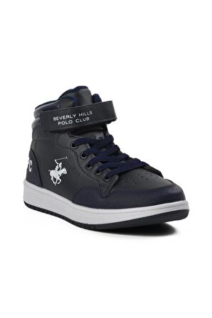 Po-10302-F Lacivert Çocuk Bilek Boy Sneaker