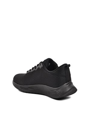 Walkway Aldan Siyah-Siyah Fileli Hava Alan Unisex Spor Ayakkabı