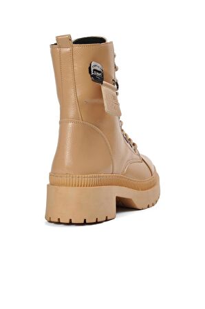 Park Moda K9024 Nut Kırışık Rugan Kadın Postal Bot