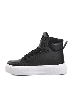 Dunlop Dnp-2141 Siyah-Beyaz Kadın Hi Sneaker