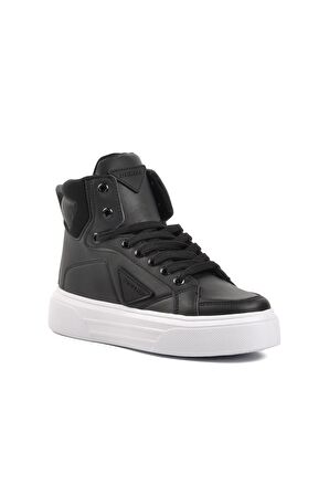 Dunlop Dnp-2141 Siyah-Beyaz Kadın Hi Sneaker