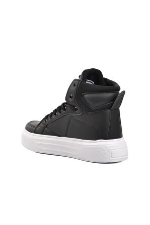 Dunlop Dnp-2141 Siyah-Beyaz Kadın Hi Sneaker