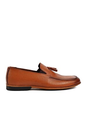 Ayakmod 7105 Taba İçi Dışı Hakiki Deri Erkek Loafer Ayakkabı