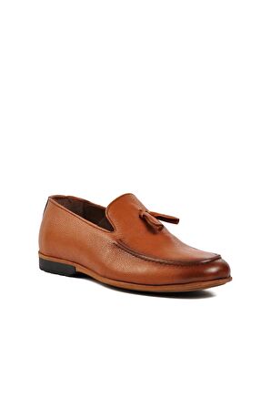 Ayakmod 7105 Taba İçi Dışı Hakiki Deri Erkek Loafer Ayakkabı